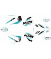 KIT ADHESIVOS KTM EXC 08/11 SPONSOR BLANCO/TURQUESA/NEGRO