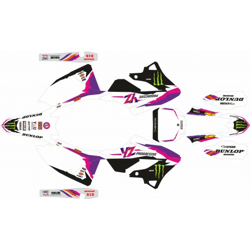 KIT ADHESIVOS YAMAHA YZ 250  22+ 50 ANIVERSARIO