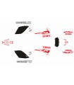 KIT DE ADHESIVOS YAMAHA WR450F 12/15 BLANCO/ROJO