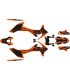 KIT ADHESIVOS KTM 690 SMC-R 19/25 NARANJA/NEGRO