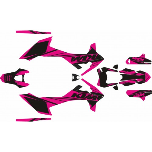 KIT ADHESIVOS KTM 690 SMC-R 19/25 ROSA/NEGRO