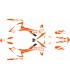 KIT ADHESIVOS KTM 690 R 19/25 NARANJA/BLANCO