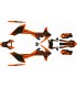 KIT ADHESIVOS KTM 690 R 19/25 NARANJA/NEGRO