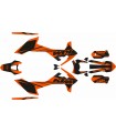 KIT ADHESIVOS KTM 690 R 19/24 NARANJA/NEGRO