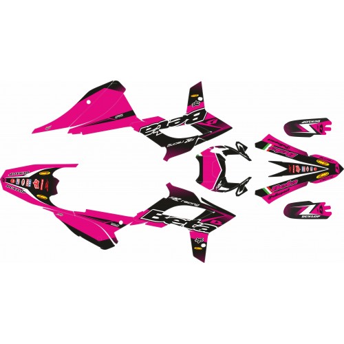 KIT ADHESIVOS Polisport Restyling Beta RR 2T/4T 19-22 MAGENTA