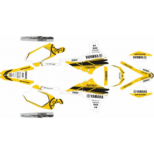 Adhesivos YAMAHA YZF 450 10/13 AMARILLO RETRO