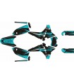 KIT ADHESIVOS FANTIC XMF 50/125 23+ NEGRO/TURQUESA