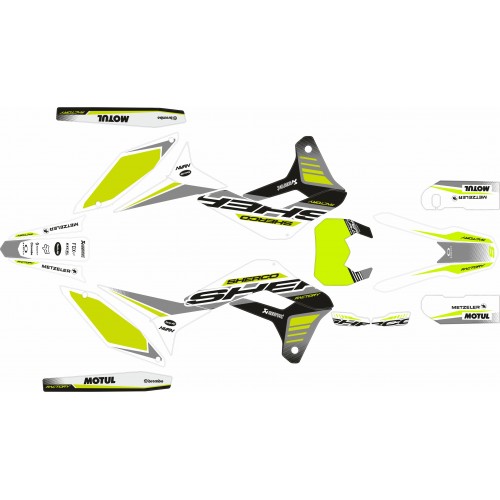 KIT ADHESIVOS SHERCO SE/SE-F 17/23 GRIS/LIMA