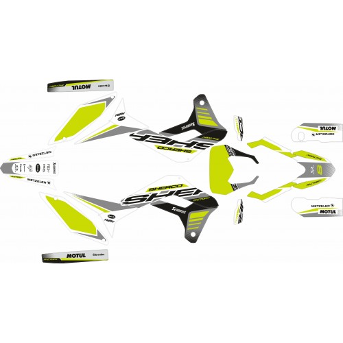 KIT ADHESIVOS SHERCO SE/SE-F 2024  LIMA/GRIS/NEGRO