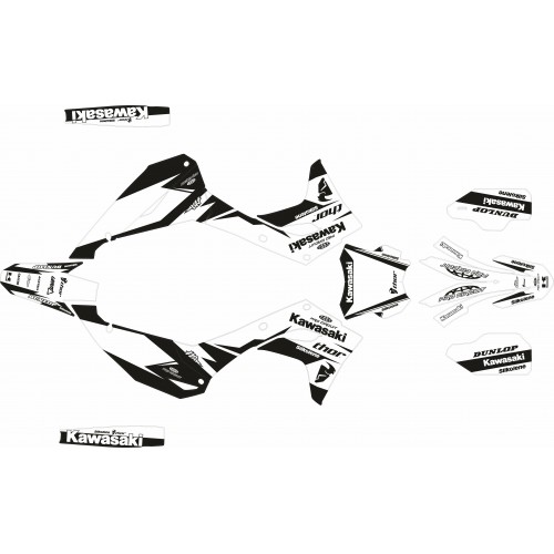 KIT DE ADHESIVOS KX 250 F  2025 BLANCO