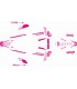 KIT ADHESIVOS HUSQVARNA TC/FC BLANCO/ROSA
