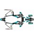 ADHESIVOS HUSQVARNA TE/FE 17/19 WES NEGRO/TURQUESA