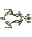 ADHESIVOS HUSQVARNA TE/FE 17/19 GRUNGE NEGRO/MARRÓN