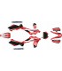 KIT ADHESIVOS HUSQVARNA CR 125 06/08 ROJO