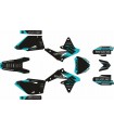 KIT ADHESIVOS SUZUKI RMZ 450 08/17 NEGRO /GRIS / TURQUESA