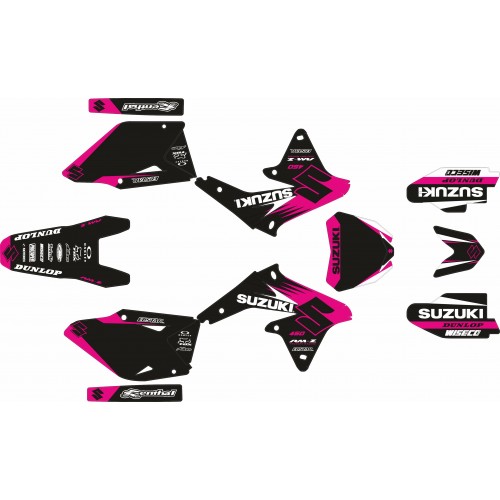 copy of KIT ADHESIVOS SUZUKI RMZ 450 08/17 NEGRO / CIAN