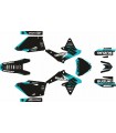 KIT ADHESIVOS SUZUKI RMZ 450 08/17 NEGRO / BLANCO / TURQUESA