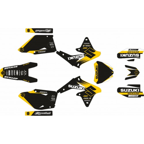 copy of KIT ADHESIVOS SUZUKI RMZ 450 08/17 NEGRO / CIAN