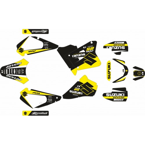 copy of KIT ADHESIVOS SUZUKI RMZ 450 08/17 NEGRO / CIAN