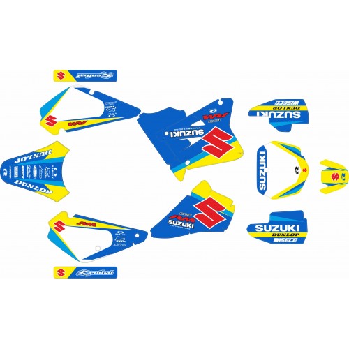 KIT ADHESIVOS SUZUKI RM 85 02/21 AZUL