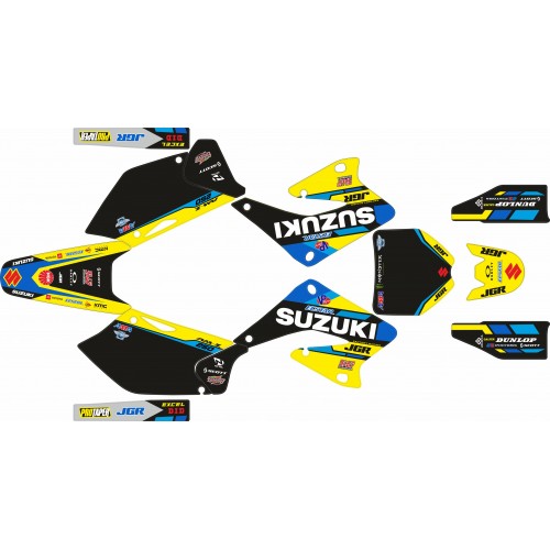 KIT ADHESIVOS SUZUKI RMZ 250 02/06 TEM JGR