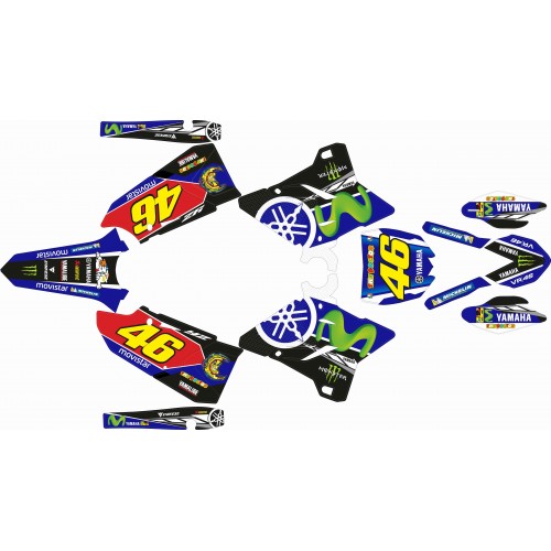 KIT ADHESIVOS YZ 125/250  Restyling Polisport 02/14 "VR46"